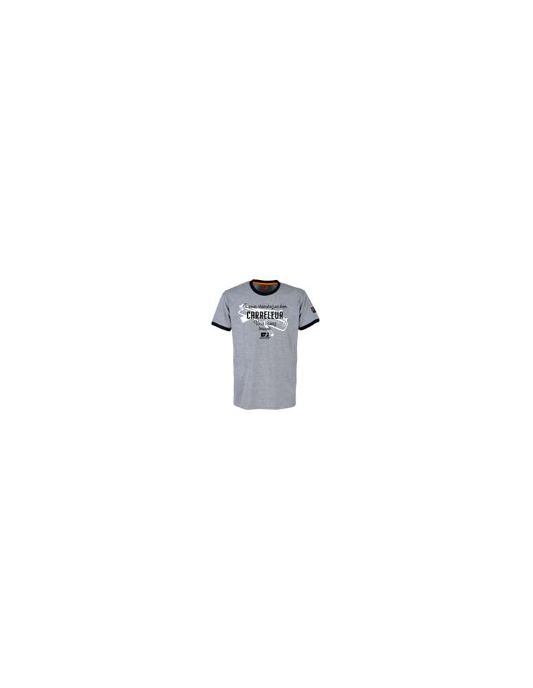 Image du produit TEE-SHIRT CARRELEUR GRIS CHINÉ T. M - 11653-002