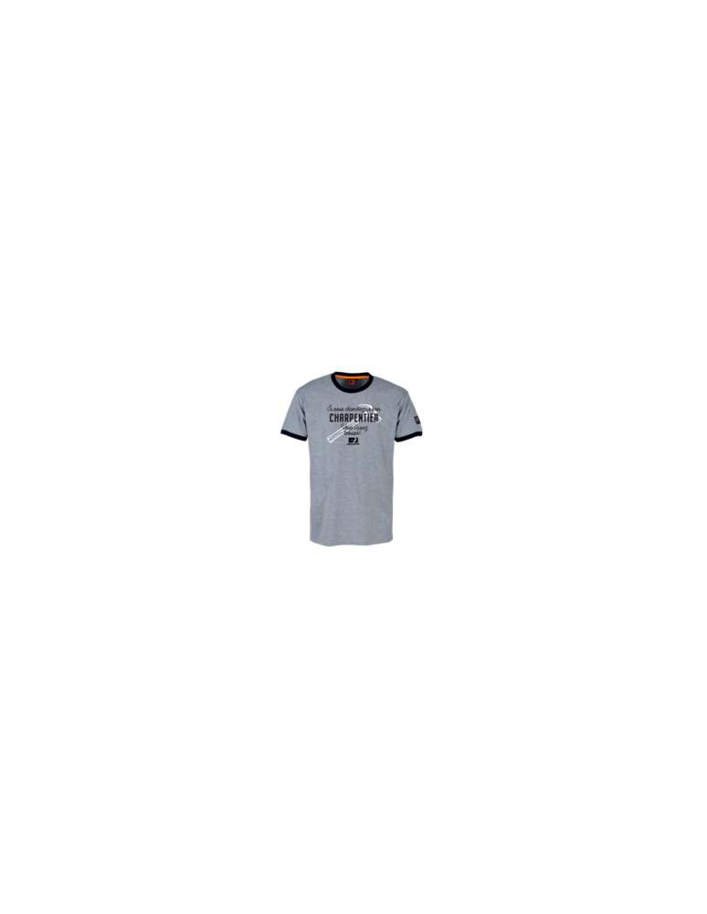 Image du produit TEE-SHIRT CHARPENTIER GRIS CHINÉ T. XL - 11530-004