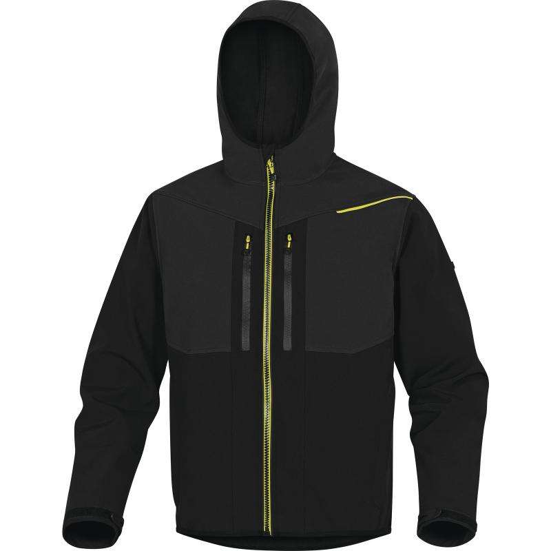 Image du produit VESTE SOFTSHELL NOIR-JAUNE T. S - HORTEN2