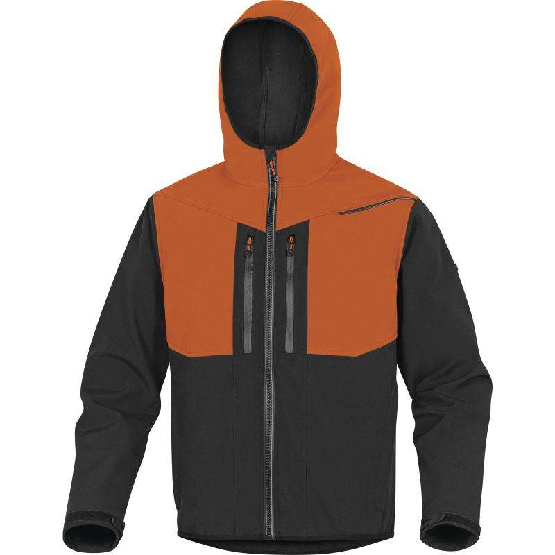 Image du produit VESTE SOFTSHELL 3 COUCHES HORTEN2 NOIR/ORANGE -T.XL