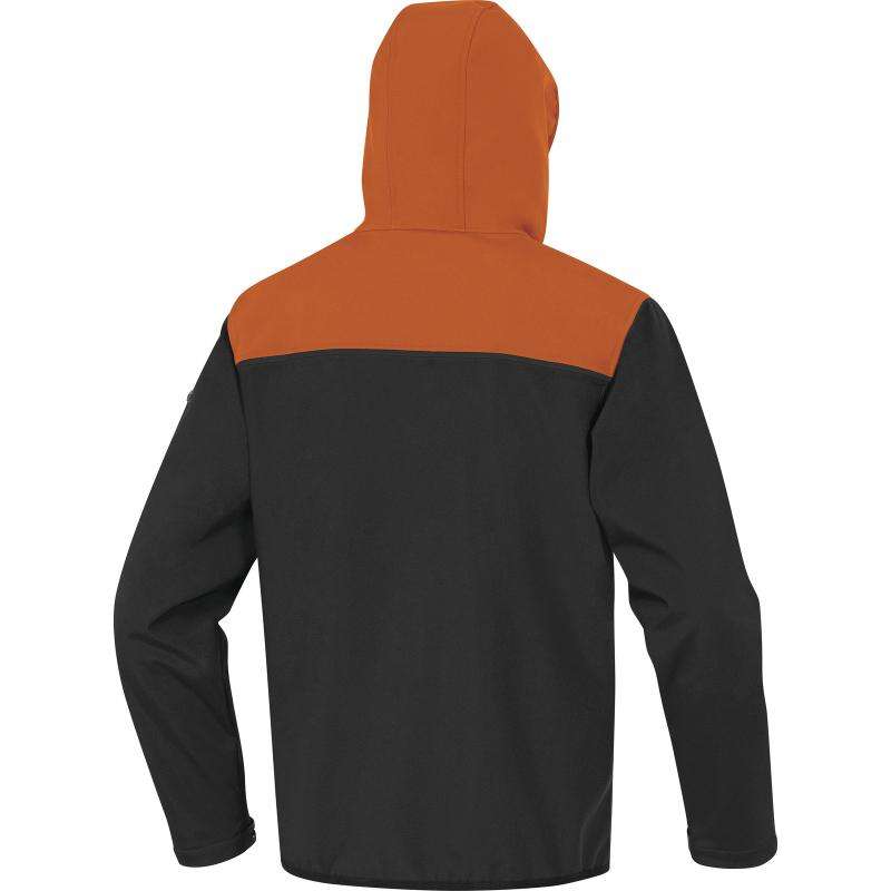 Image du produit VESTE SOFTSHELL 3 COUCHES HORTEN2 NOIR/ORANGE -T.XXL