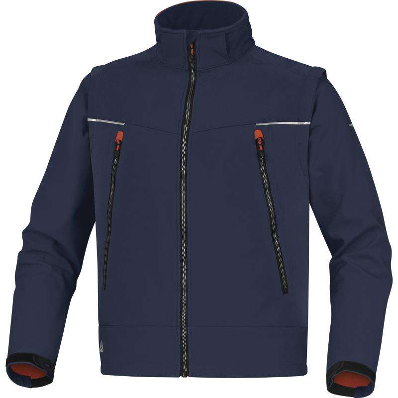 Image du produit VESTE SOFTSHELL 3 COUCHES ORSA MARINE/ORANGE - T.XXL