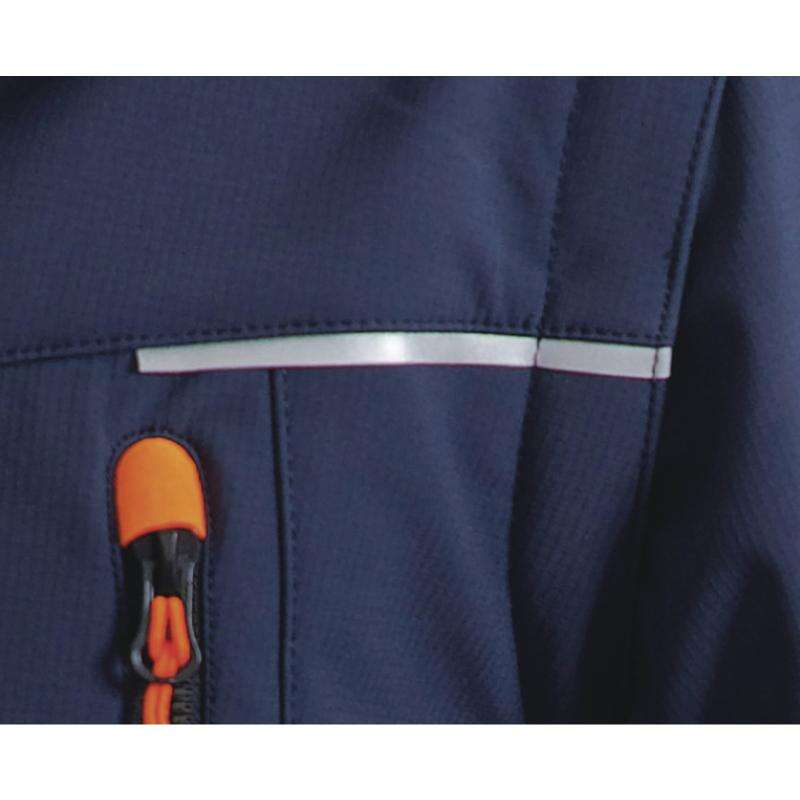 Image du produit VESTE SOFTSHELL 3 COUCHES ORSA MARINE/ORANGE - T.L