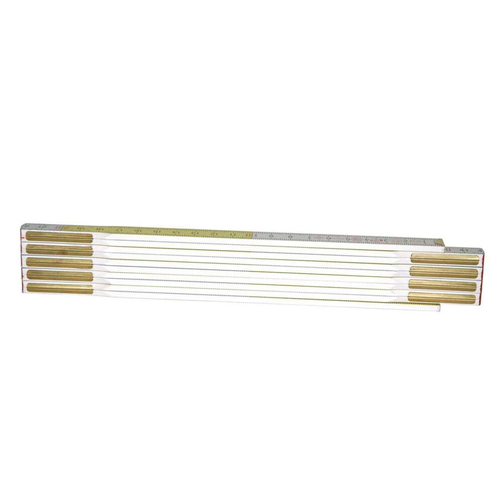 Image du produit MESURE PLIANTE 2M X 17MM BOIS BLANC-JAUNE