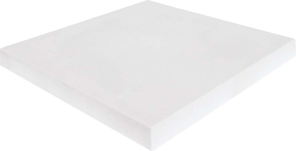 Image du produit CHAPEAU PILIER PIERRE LISSE PLAT 50X50 BLANC