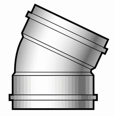 Image du produit PVC A JOINT Ø 200 COUDE MF 45°