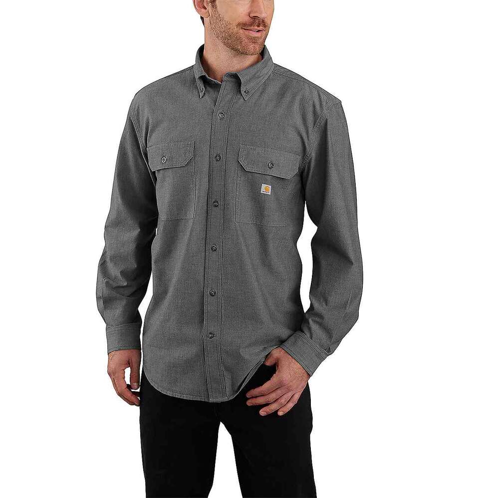 Image du produit CHEMISE MANCHES LONGUES 256 GRIS FONCE 104368 CHAMBRAY LS