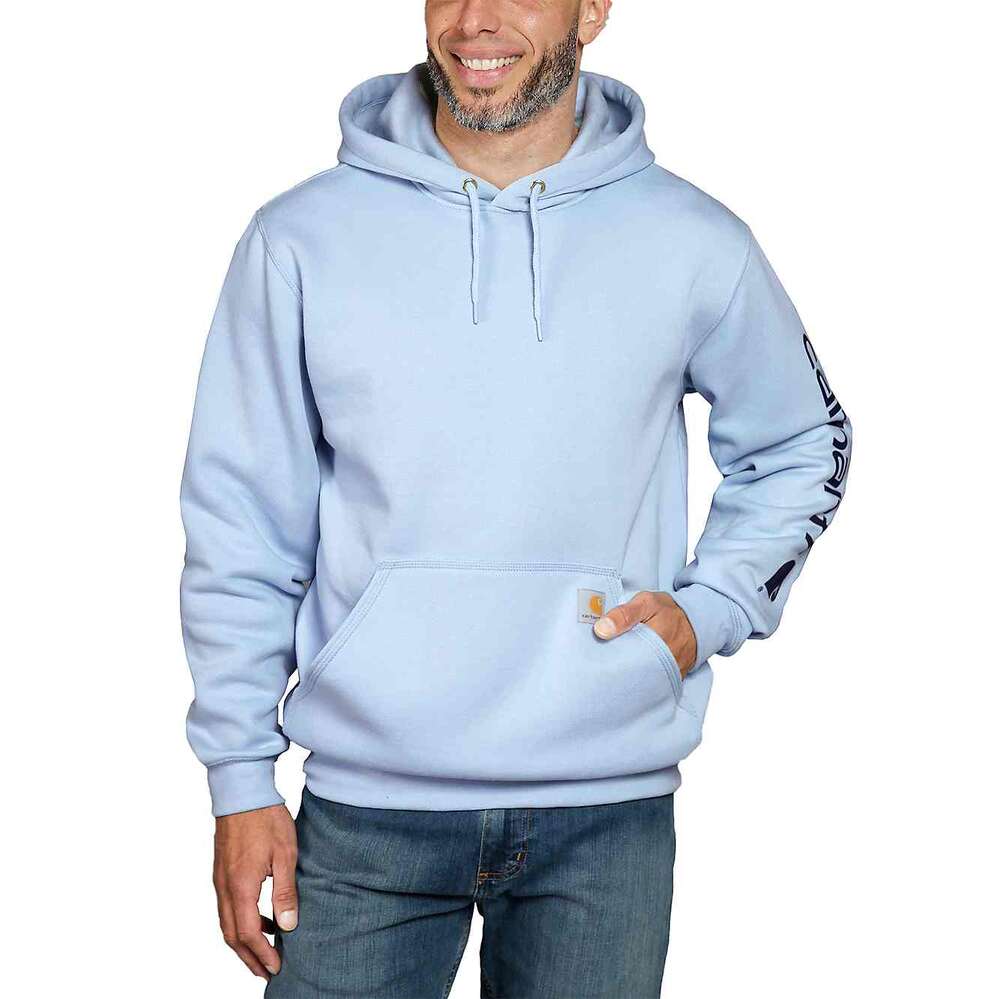 Image du produit SWEAT A CAPUCHE HC5 BLEU CIEL LOGO MANCHE K288 HOODED