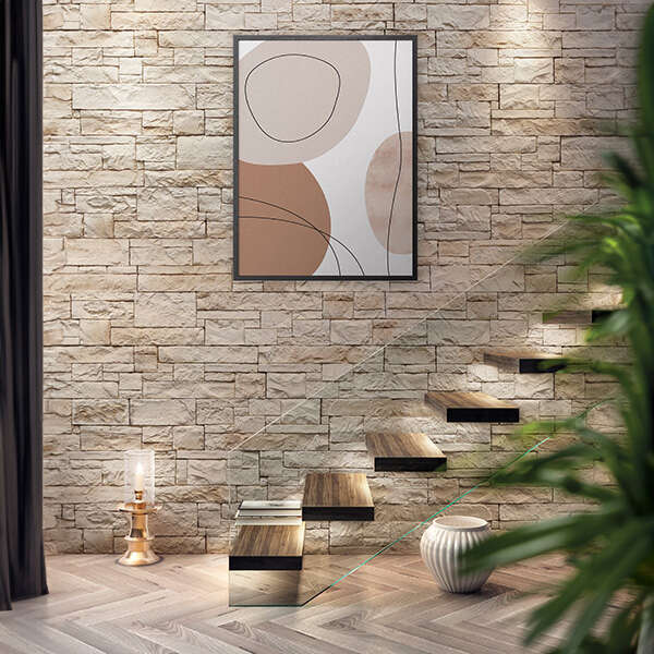 Image du produit PLAQUETTE DE PAREMENT ALVERSTONE BEIGE NUANCE MULTIFORMAT - CRT DE 0.72M2