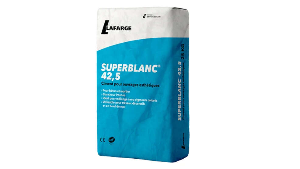 Image du produit CIMENT SUPERBLANC 42,5 PM - SAC 25KG