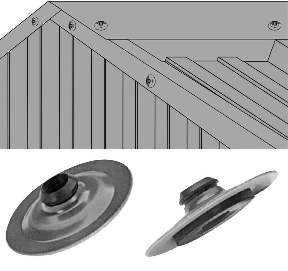 Image du produit RONDELLE A BOSSAGE RAL 7016 EPDM - SACHET 100 PCE