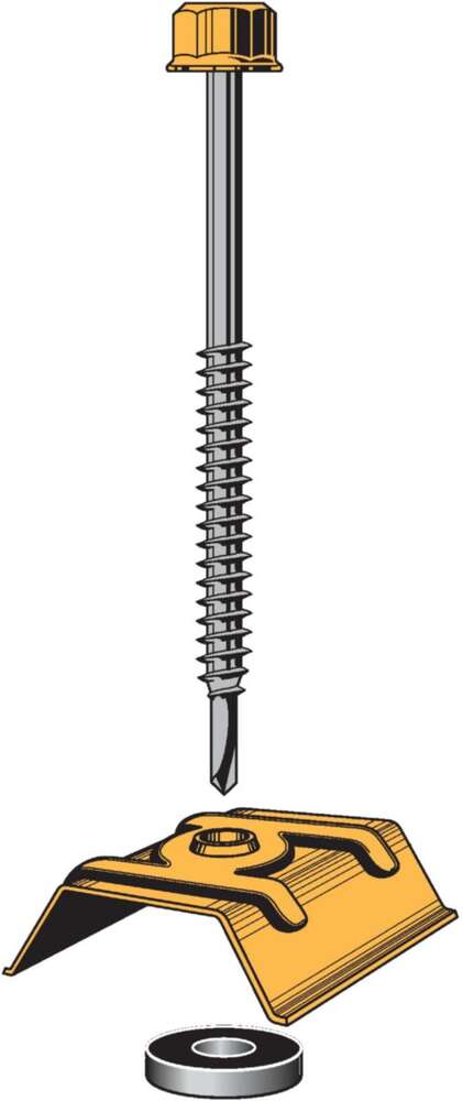Image du produit KIT FIXATION 1000T BOIS RAL 7016 - BTE 25 PCE