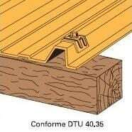 Image du produit KIT FIXATION 1000T BOIS RAL 8012 - BTE 25 PCE