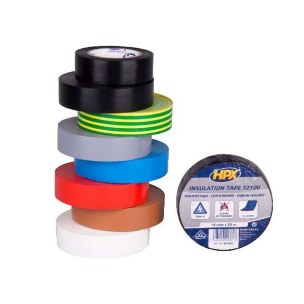 Image du produit RUBAN ISOLANT PVC VDE  19MM X 20M ASSORTIMENT - LOT DE 10