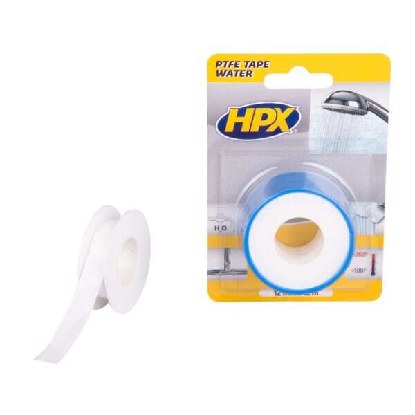 Image du produit RUBAN PTFE D'ETANCHEITE D'EAU EN BLISTER (2 PIECES) - BLANC 12MM X 12M
