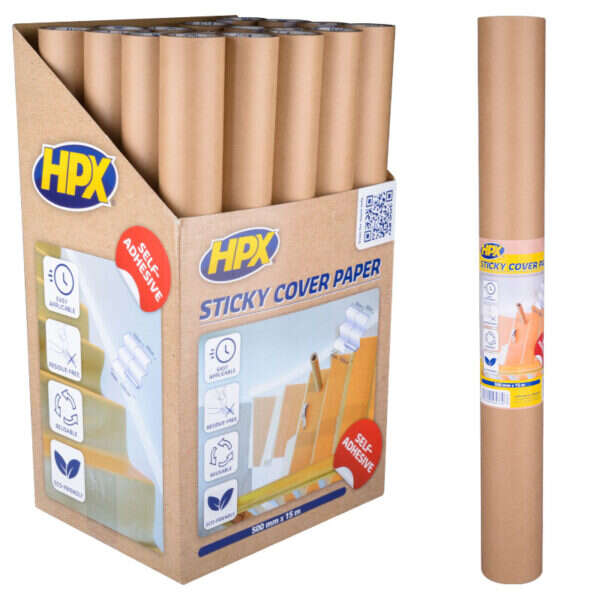 Image du produit PAPIER DE MASQUAGE ADHESIF - 500MM X 15M
