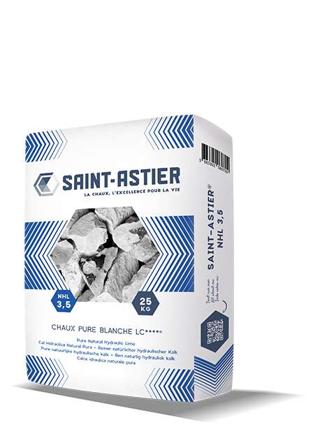 Image du produit ASTIER CHAUX BLANCHE NHL3,5 LC - SAC 25 KG