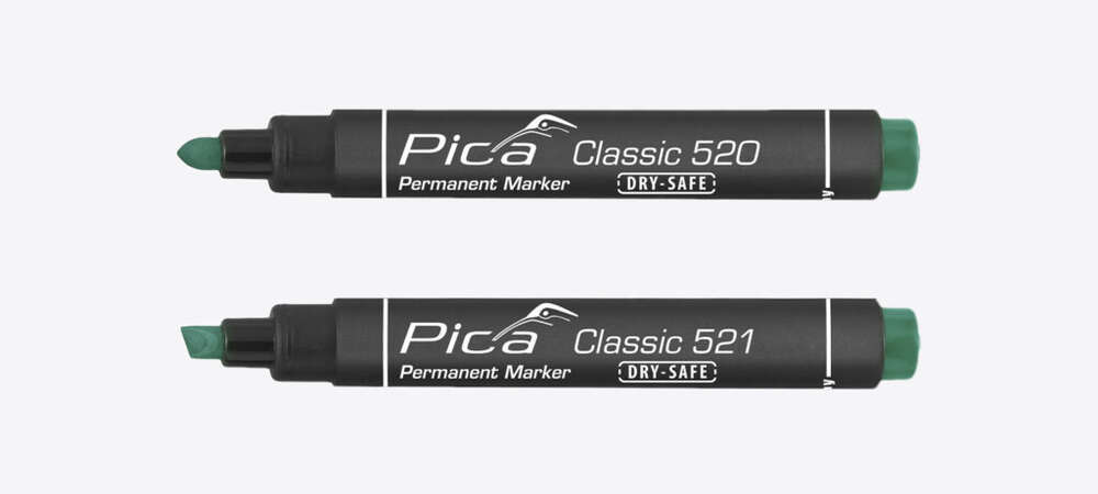 Image du produit MARKER PERMANENT PICA-CLASSIC BISEAUTE VERT (521/36)