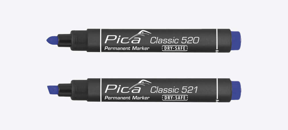 Image du produit MARKER PERMANENT PICA-CLASSIC BISEAUTE BLEU (521/41)