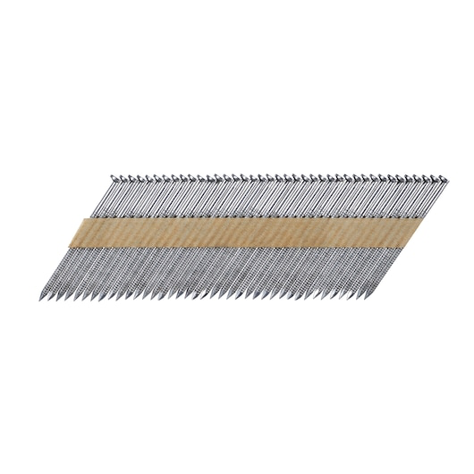 Image du produit POINTES 2.8 x 63MM EN BANDE PAPIER 33&deg; CRANTEES INOX - 1200 PTES