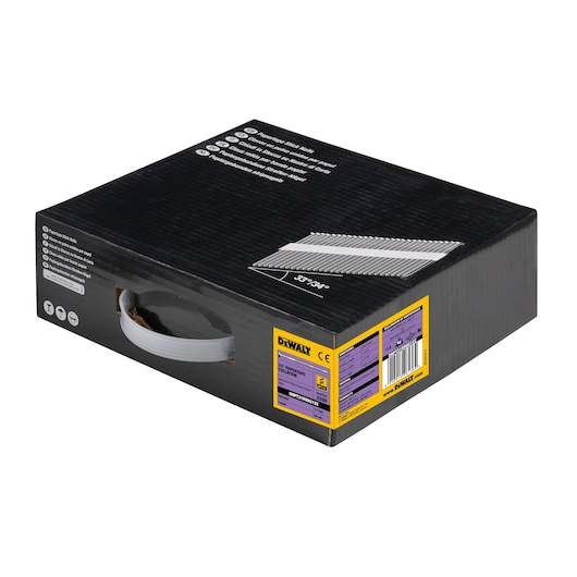 Image du produit POINTES 3.1 x 90MM EN BANDE PAPIER 33&deg; CRANTEES  ELECTRO-ZINGUEES - 2200 PTES