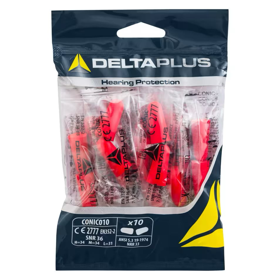 Image du produit SACHET DE 10 PAIRES BOUCHONS D'OREILLE - CONIC2