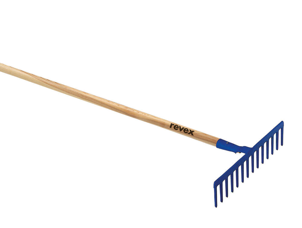 Image du produit RATEAU A DOUILLE FORGEE 14 DENTS DROITES AVEC MANCHE