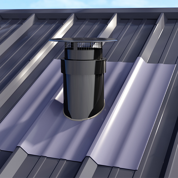 Image du produit SORTIE DE TOIT VENTILATION NOIR VENTELIA 25-35&deg; UNIVERS. TUILE