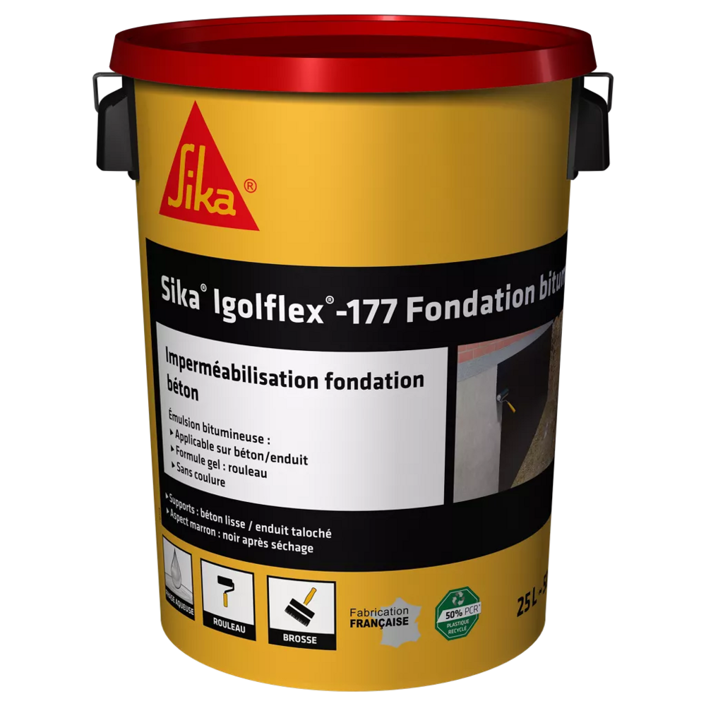 Image du produit SIKA IGOLFLEX 177 FONDATION BITUME - SEAU DE 25KG
