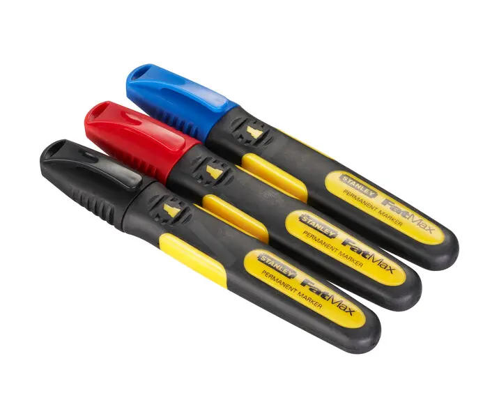 Image du produit MARQUEUR 3 COULEURS POINTE LARGE BISEAUTEE - CARTE 3PCS - FATMAX