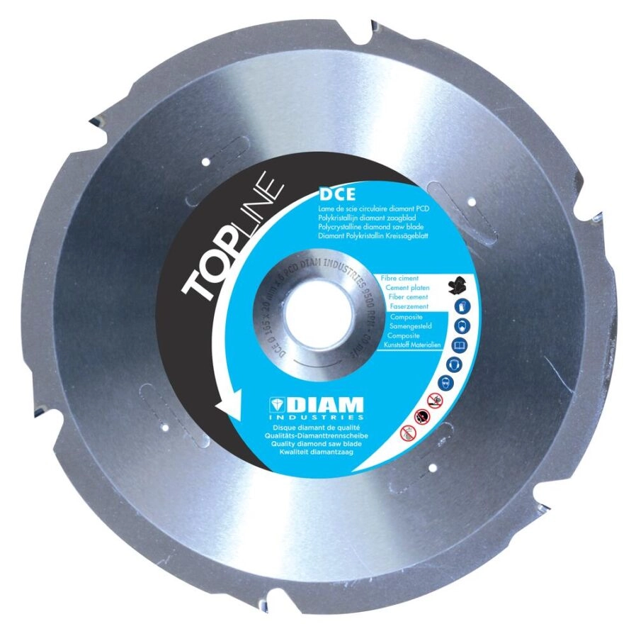 Image du produit DISQUE DIAMANT &Oslash;185/30 FONTE-PVC-METAL