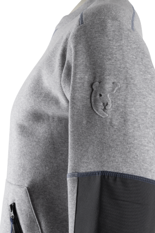 Image du produit HATO PULL MOLLETON GRIS CHINE CLAIR