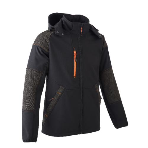 Image du produit YUKI II VESTE SOFTSHELL NOIRE/CITROUILLE