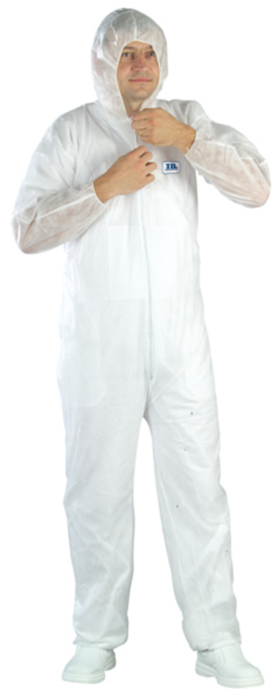 Image du produit COMBINAISON SPP 40G BLANC AVEC CAGOULE - GLISSI&Egrave;RE