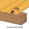 Image du produit KIT FIXATION 1000T BOIS RAL 8012 - BTE 25 PCE