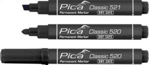 Image produit MARKER PERMANENT PICA-CLASSIC BISEAUTE NOIR (521/46)