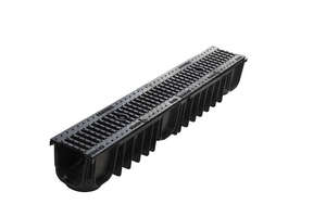 Image produit CANIVEAU DRAINYL STANDARD 100 + 2 GRILLES FONTE B125 - 1ML