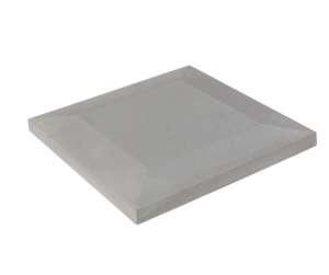 Image produit CHAPEAU 50 PLAT 1/2 PENTE GRIS 49X49 EP. 3.4/5.3