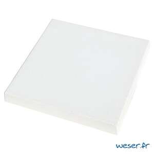 Image produit CHAPEAU PILIER PIERRE LISSE PLAT 40X40 BLANC