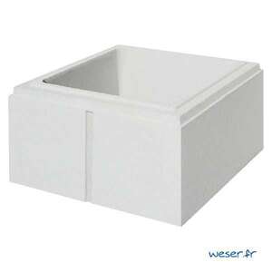 Image produit ELEMENT DE PILIER LISSE 32,5 x 32,5 x 16,7 BLANC CASSE