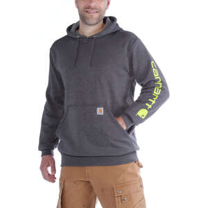 Image produit SWEAT A CAPUCHE E26 GRIS FONCE LOGO MANCHE K288 HOODED