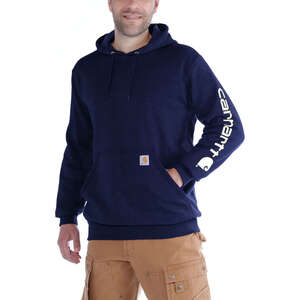 Image produit SWEAT A CAPUCHE 472 BLEU MARINE LOGO MANCHE K288 HOODED