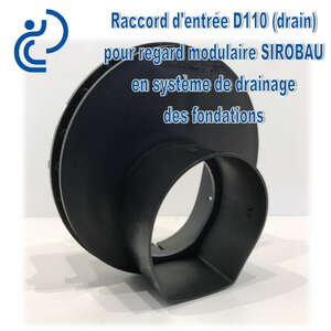 Image produit SIROBAU ENTREE Ø 110MM POUR DRAIN GENIE CIVIL SIROWELL / SIROPLAST-OD / TUBE LISSE PVC-PP