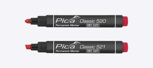 Image produit MARKER PERMANENT PICA-CLASSIC BISEAUTE ROUGE (521/40)
