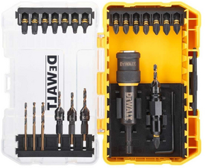 Image produit COFFRET TOUGHCASE TOURN & VISSE : 1 ADAPTATEUR - MECHE ET FRAISE A CHANFREINER - MECHE PILOTE - 15 EMBOUTS 25 MM