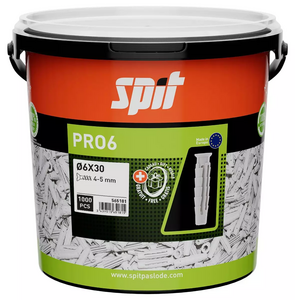 Image produit CHEVILLE PRO6 6X30 SS/VIS - SEAU 1000