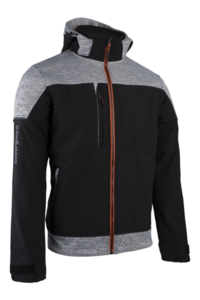 Image produit BANJO VESTE SOFTSHELL GRS NOIRE/CITROUILLE